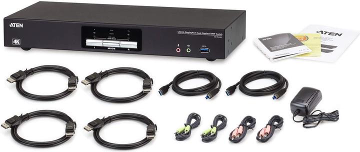 Actual product image Aten CS1942DP Switch Dual View 2 Port USB