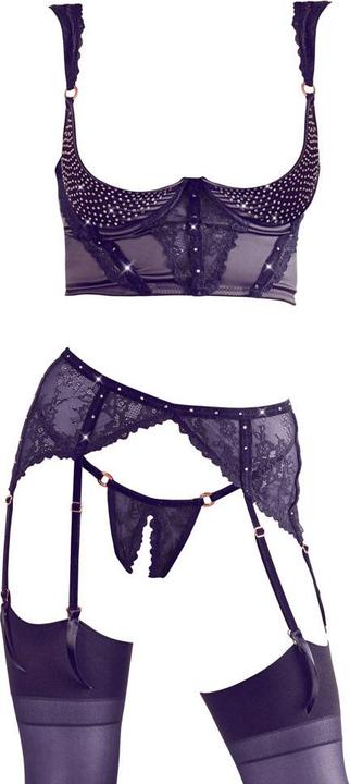 Actual product image Abierta Fina Suspender set (XL)