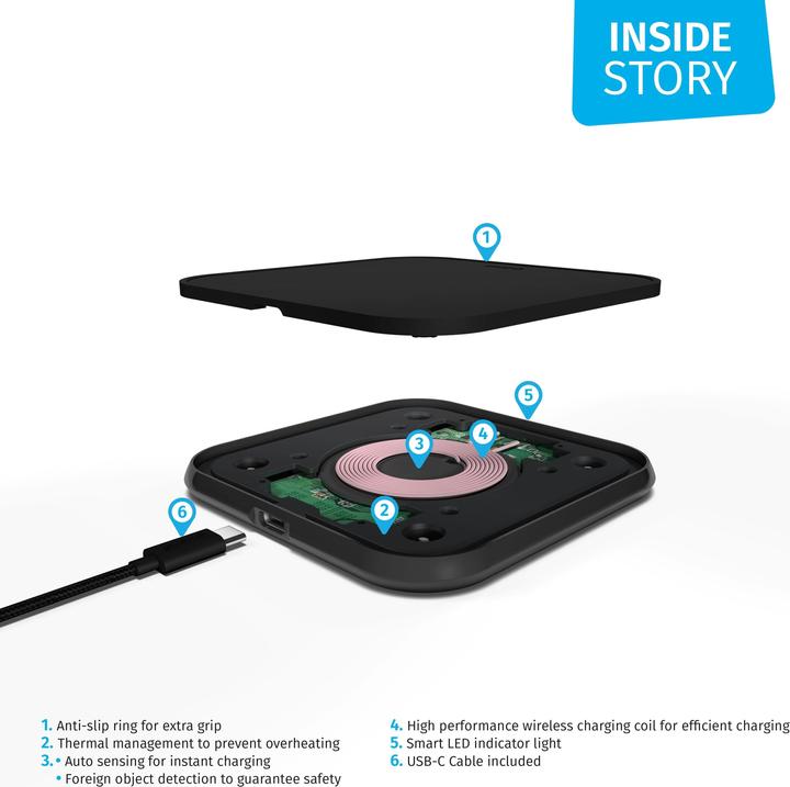 Actual product image Zens wireless charger (10 W)