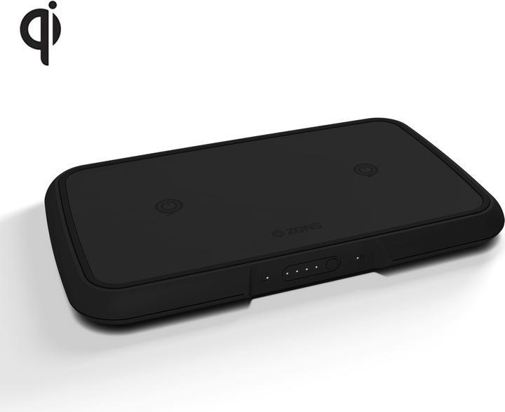Image du produit Zens Banque de puissance double sans fil (9000 mAh, 5 W)