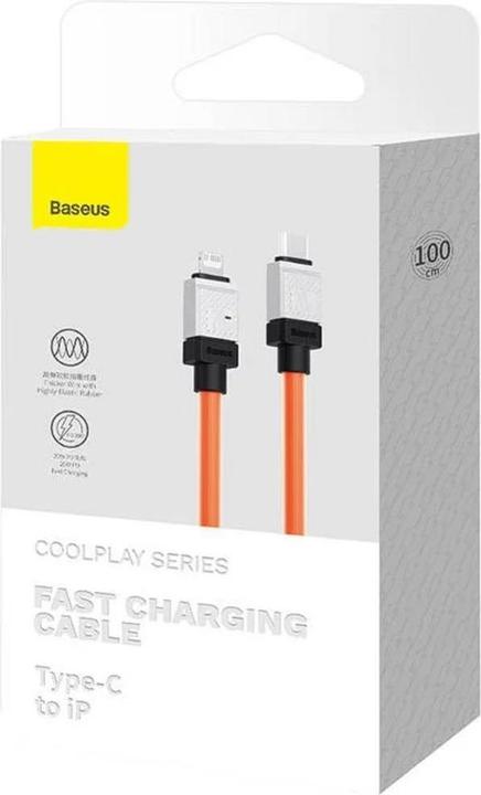 Produktbild Baseus Fast Charging cable USB-C to Coolplay Series 1m, 20W (orange) (1 m, USB 3.2 Gen 1)
