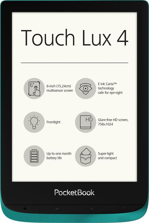 PocketBook Touch Lux 4 (6", 8 GB, Emerald)