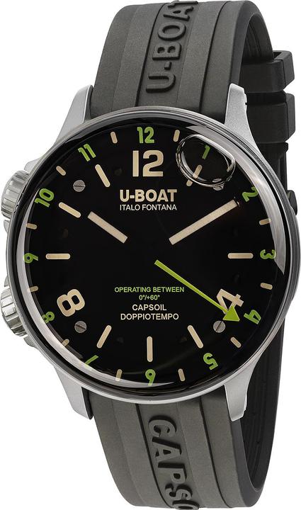 U-Boat 8838/A Capsoil Doppiotempo SS GMT 45mm 10ATM (Analoguhr, 45 mm)