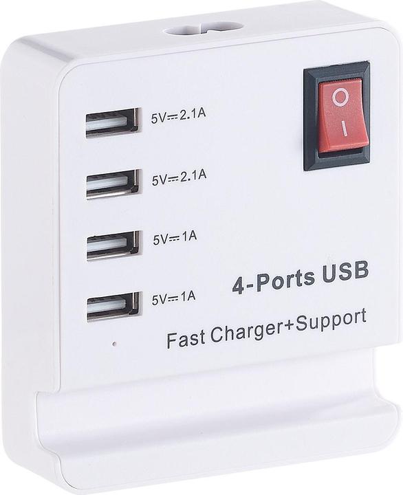 Produktbild Revolt USB-Netzteil mit Smartphone-Ablage (2100 W)