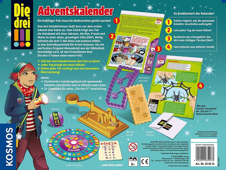 Produktbild Kosmos Die drei!!! Adventskalender 2018
