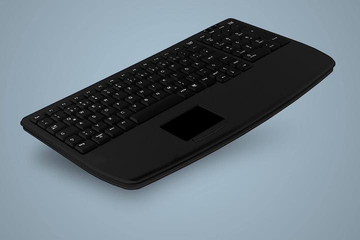 Image du produit Active Key Industry 4.0 Notebook Style Clavier Touchpad Ultraflat avec NumPad PS2 Noir (DE, Filaire)