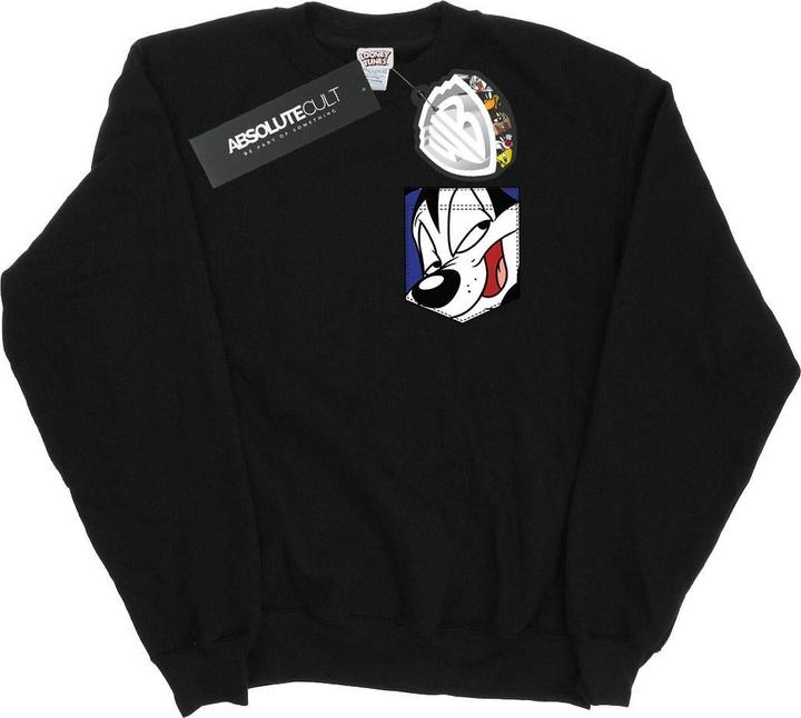 Image du produit Looney Tunes - Sweat PEPE LE PEW FACE FAUX POCKET - Homme (XL)