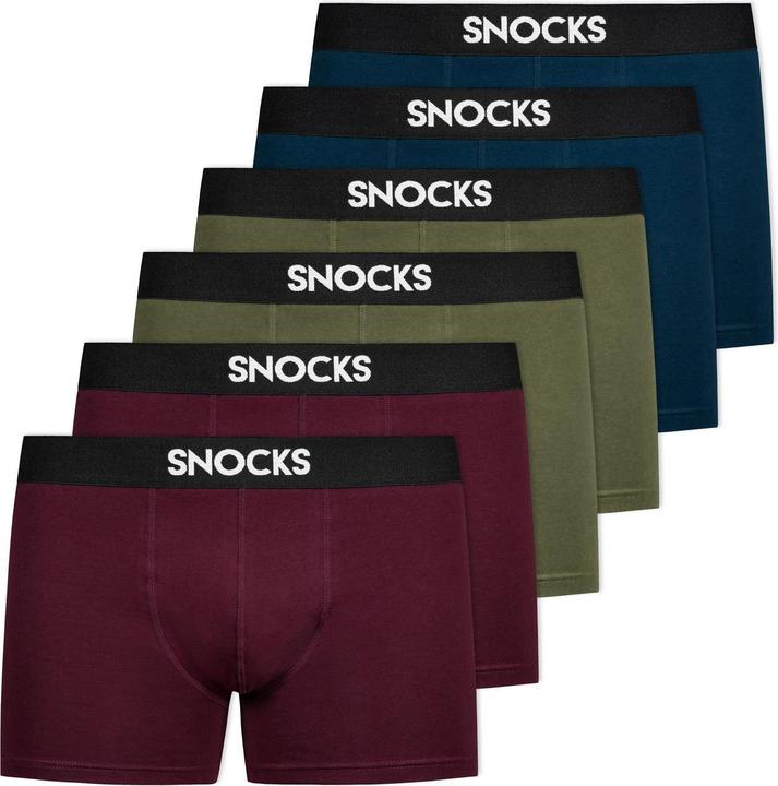 Snocks Boxershorts (XL, 6er Pack)
