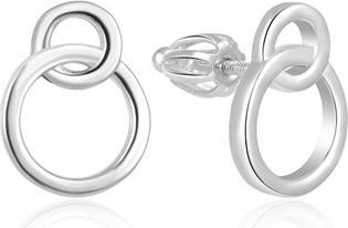 Beneto Minimalist silver earrings AGUP1425S screw