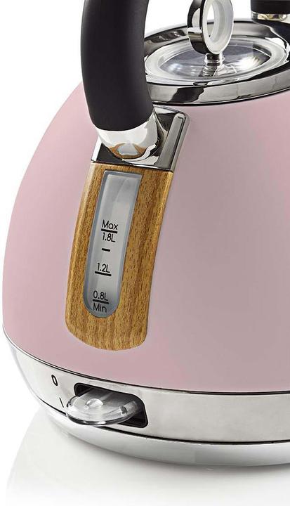 Produktbild Nedis Wasserkocher Wasserkocher - 1,8 l - Soft-Touch - Farbe: Pink - Material: Stainless Steel - Min (1.80 l)