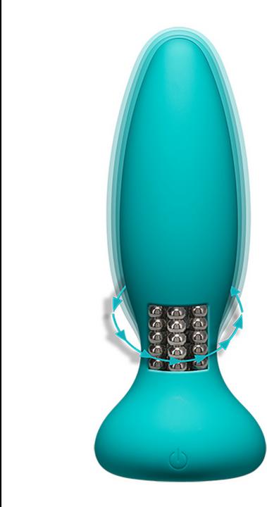 Image du produit Doc Johnson Rimmer Experienced plug anal vibrant et rotatif turquoise