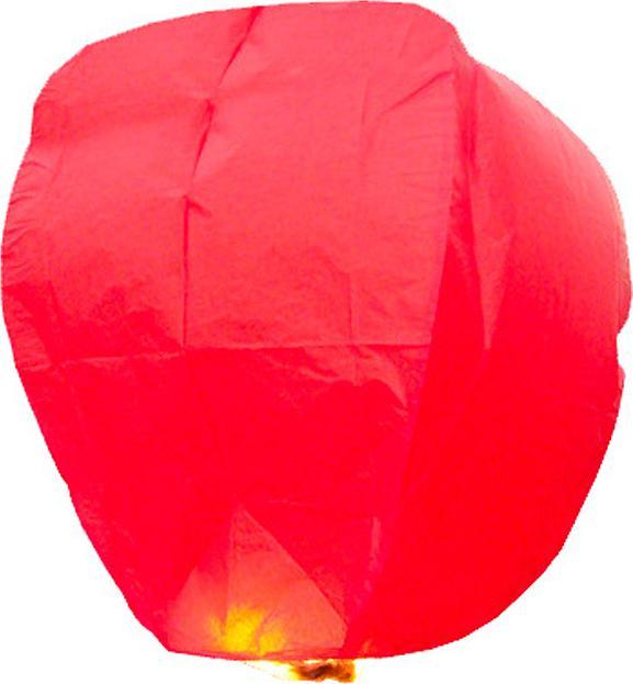 Produktbild bonacker ballonversand Himmelslaterne rot in Premium-Qualität - biologisch abbaubar (1 x)