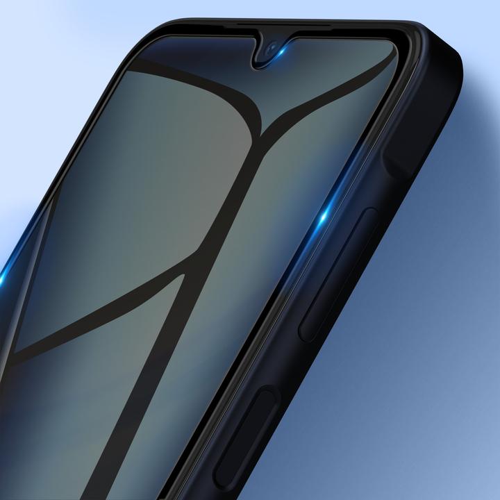 Actual product image Avizar ShieldGuard glass film. Black edge (1 Piece, Samsung Galaxy A15)