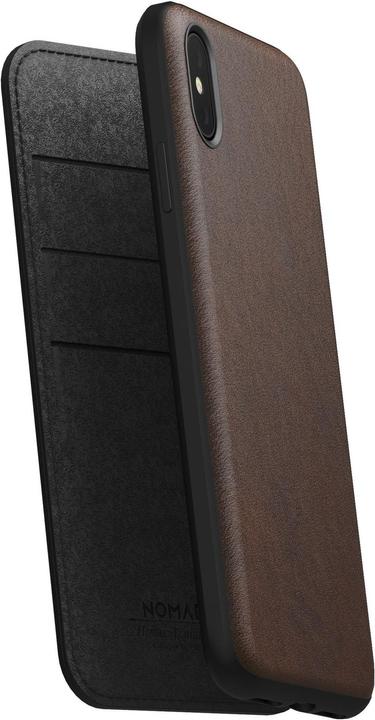 Nomad Libretto Rugged Folio marrone rustico (Apple iPhone XS Max)