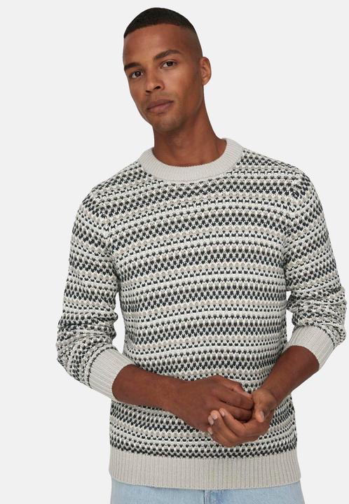 Produktbild Only & Sons ONSMUSA REG 3 STRUC CREW KNIT Strickpullover (XL)