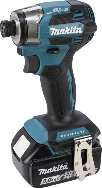 Produktbild Shots Makita DTD 173 RTJ Akku Schlagschrauber 18 V 180 Nm 1/4“ Brushless + 2x Akku 5,0 Ah + Ladegerät + (Akkubetrieb)