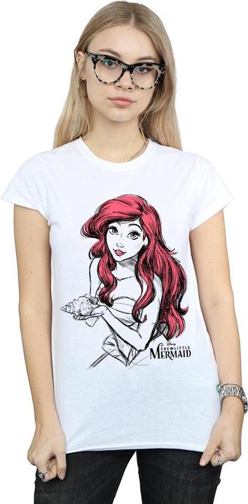 Immagine prodotto Disney Ariel Shell Sketch Maglietta Donna (S)