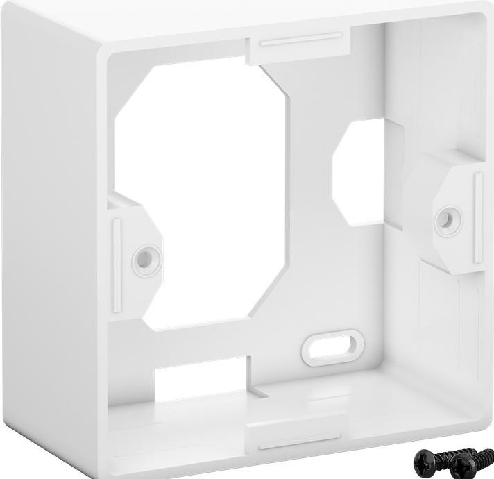 Image du produit Goobay Prise universelle CAT 6 avec cadre de montage en surface 2x prise réseau RJ45 blindée