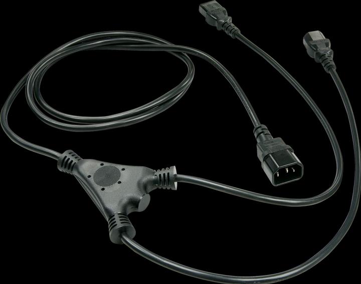 Produktbild Lindy 2m IEC C14 auf 2x IEC C13 Y-Netzkabel (2 m)