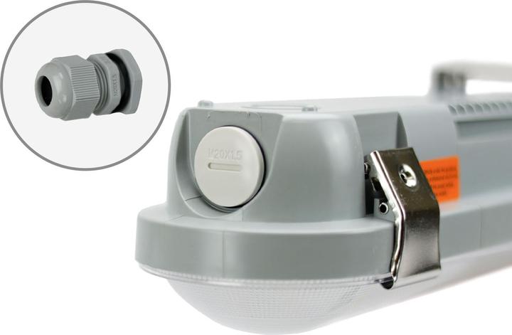 Produktbild Isoled LED Feuchtwannenleuchte 120cm mit Notlichtfunktion, IP65, PowerSwitch 25-40W, ColorSwitch 300