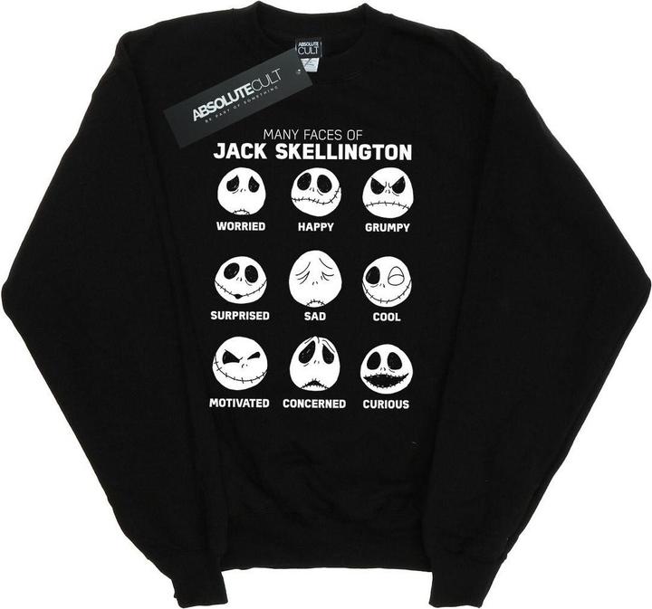Disney Nightmare Before Christmas The Many Faces Of Jack Sweatshirt Mädchen