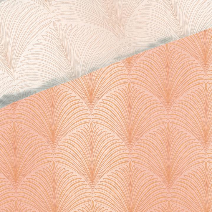 Produktbild Kaeppel Mako-Satin Bettwäsche Ikone pfirsich (Bettwäsche Set, 155x220 cm (80x80 cm))