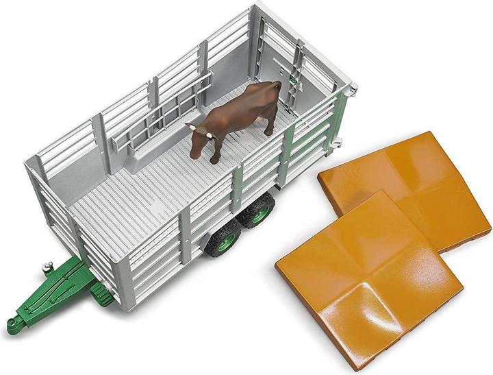 Image du produit Bruder Remorque à bétail et vache