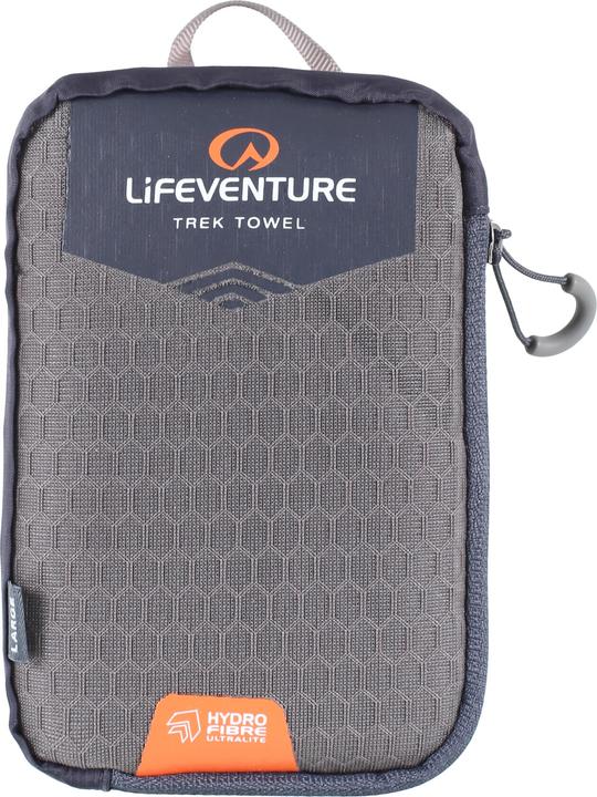 Image du produit Lifeventure Serviette de bain HydroFibre Trek, Grey, Large (110 x 65 cm)
