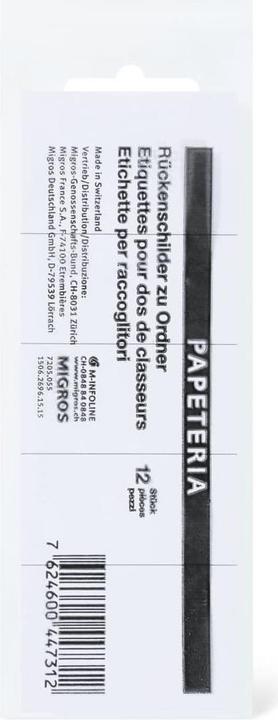 Produktbild Papeteria Rückenschilder