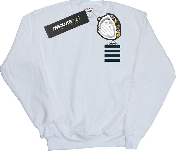 Actual product image Looney Tunes Mens Taz Stripes Faux Pocket Sweatshirt (M)