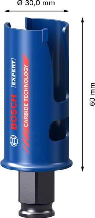Immagine prodotto Bosch Professional Zubehör Expert Construction Material Lochsäge, 30 x 60 mm (30 mm)