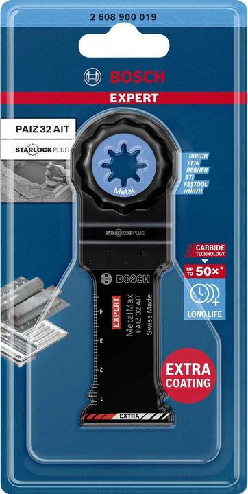 Produktbild Bosch Professional Zubehör EXPERT MetalMax PAIZ 32 AIT Blatt für Multifunktionswerkzeuge, 50 x 32 mm