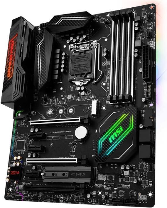 Actual product image MSI Z270 Gaming Pro Carbon (LGA 1151, Intel Z270, ATX)