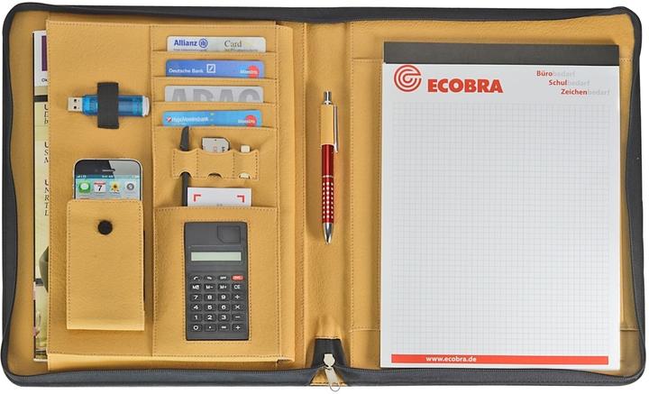Image du produit Ecobra Conférencier Elite avec fermeture éclair Design : pour droitiers et gauchers, pour : DIN A4 (A4, 1 x)