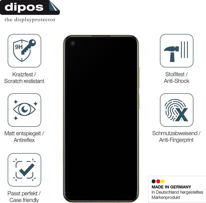 Image du produit Dipos Film de Protection d’écran Anti-Shock (2 pièce(s), Realme 11)