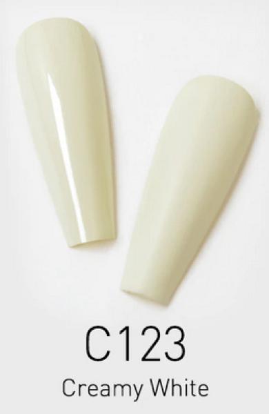 Actual product image Canni Gel Varnish The White C123 UV/LED (Creamy White, UV gel varnish)