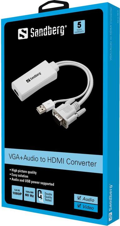 Produktbild Sandberg VGA+Audio auf