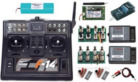 Actual product image Futaba F14 complete set 2.4 GHz 2Prop MS16 MSP12+2