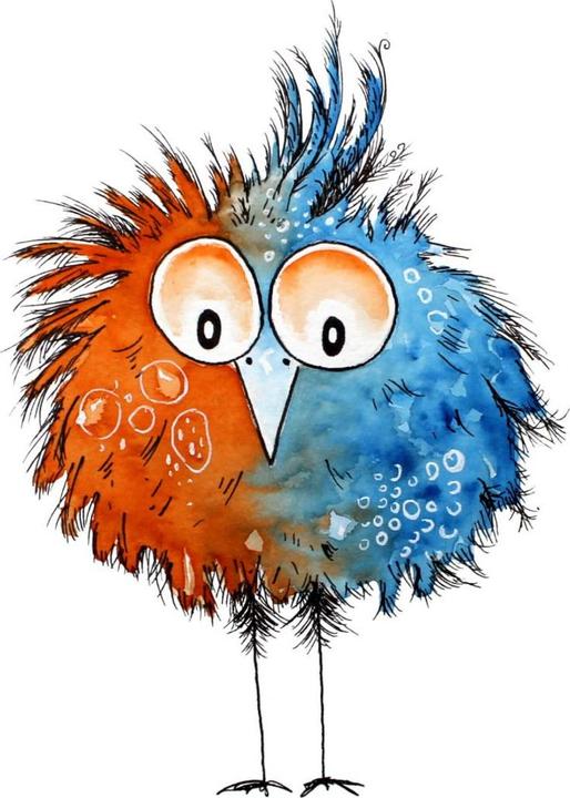 Produktbild Trenddeko Schräger Vogel 02 (30 x 22 cm)