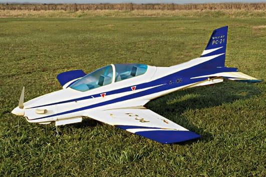 Image du produit Sebart Pilatus PC-21 1510 mm blanc/bleu (Voltige)