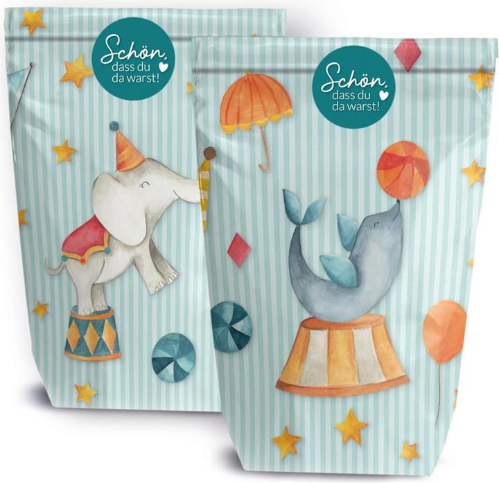 Image du produit Papierdrachen 12 sacs cadeaux d'anniversaire - Cirque (Pochette cadeau, 12 x)