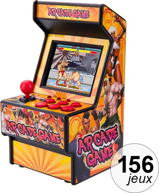 Produktbild VR Shinecon Mini-Arcade Terminal 156 Spiele Retro-Look Modell 4 Gelb