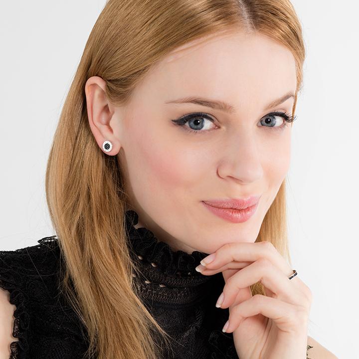 Produktbild Thomas Sabo Ohrstecker Classic Pavé Weiss (Silber)