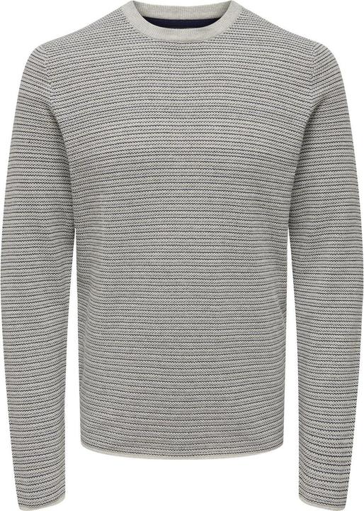 Produktbild Only & Sons Onsniguel Reg 12 Stripe Crew Knit (XXL)