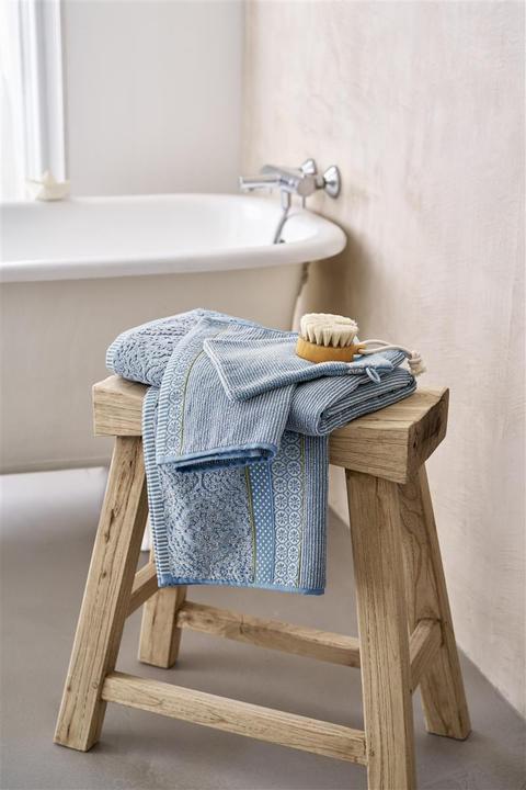 Actual product image PIP Studio Soft Zellige wash mitt blue grey 16x22cm (1 piece)