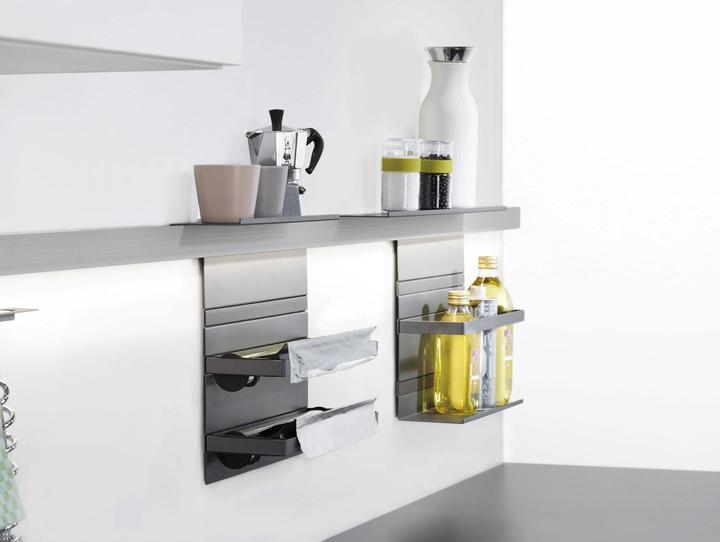 Produktbild Kesseböhmer Linero MosaiQ Folienabroller Stahl titangrau/KS schwarz