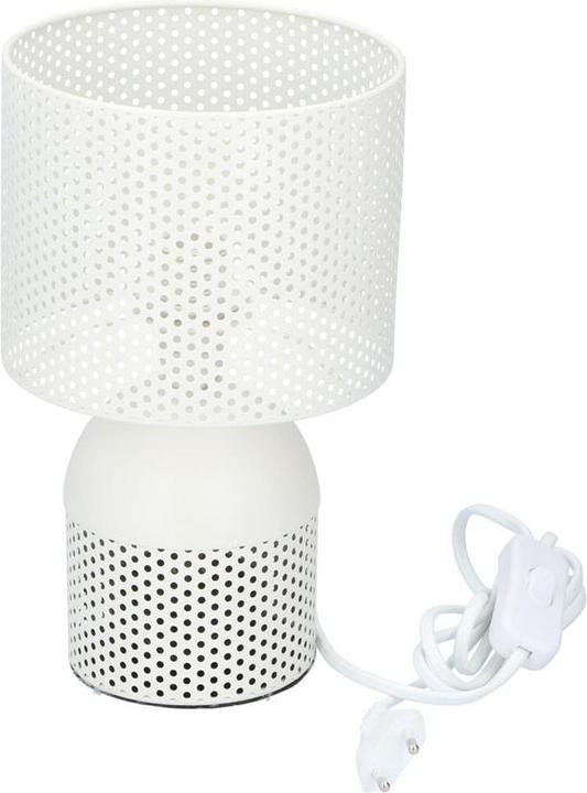 Image du produit Grundig Lampe de table abat-jour perforé blanc (220 lm, E27)