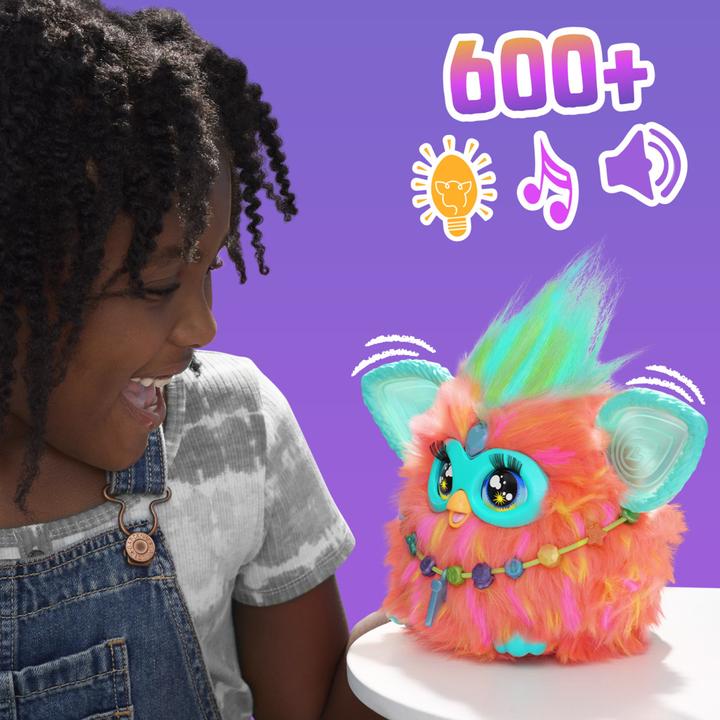 Immagine prodotto Furby peluche interattivo (arancione) - voce in francese (15 cm)
