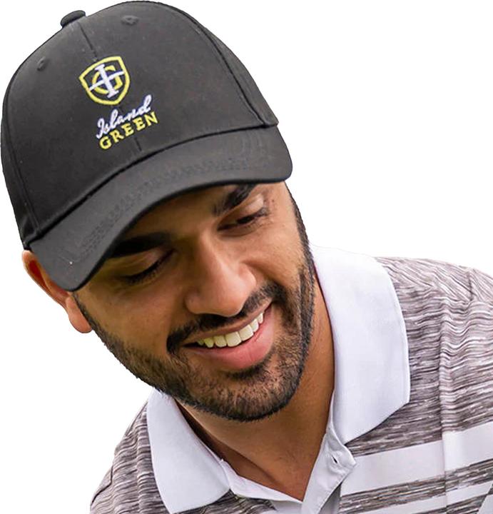 Immagine prodotto Island Green Cappello da golf con logo maschile e picco curvo (Taglia unica)