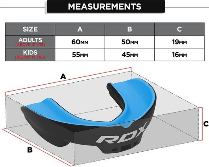 Image du produit Rdx Gel Gum Shield Mouth Guard Blue (Taille unique)